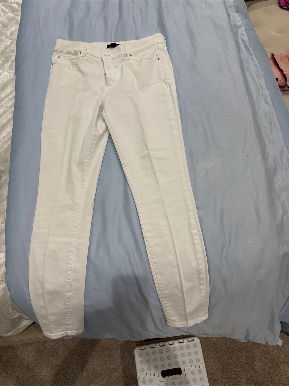 Ann Taylor White Skinny Jeans for Women